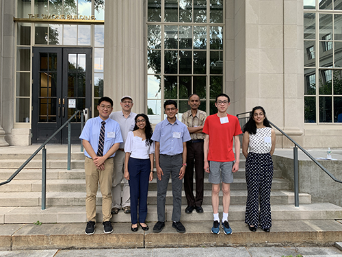 Prof. Srini Devadas and Dr. Slava Gerovitch with PRIMES Computer Science and Computational Biology students