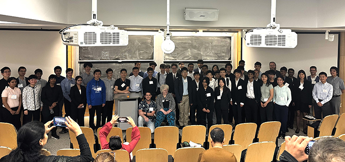 PRIMES Math students and mentors with Prof. Pavel Etingof, Dr. Tanya Khovanova, and Dr. Felix Gotti