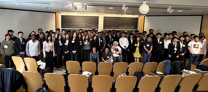 Mathematics students with Prof. Pavel Etingof, Dr. Tanya Khovanova, Dr. Felix Gotti, and mentors