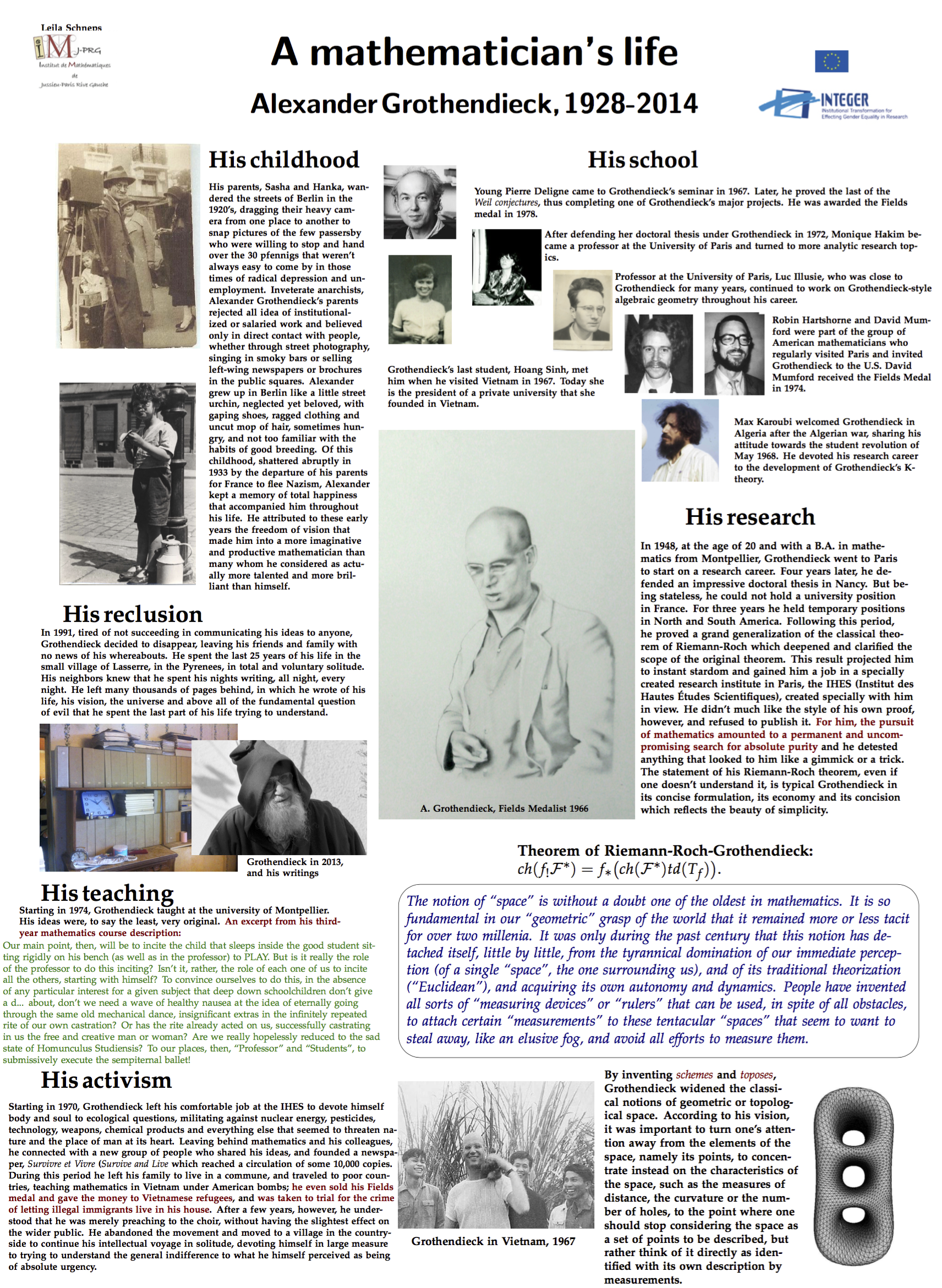 Grothendieck's life